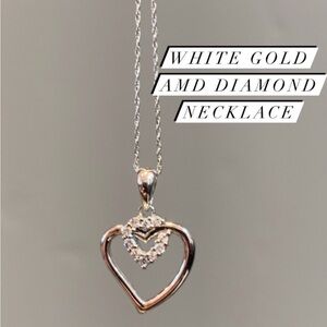 Diamond heart necklace